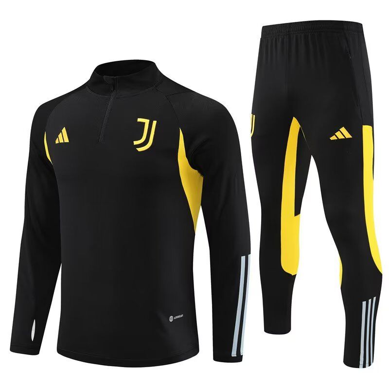 AAA Quality Juventus 23/24 Tracksuit - Black/Yellow